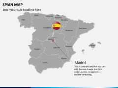 Spain map PPT slide 16