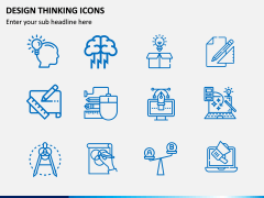 Design Thinking Icons PPT Slide 1