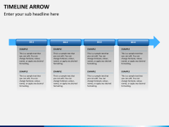 Timeline arrow PPT slide 5