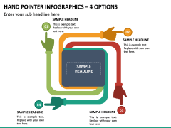 Hand Pointer Infographics – 4 Options PPT Slide 2