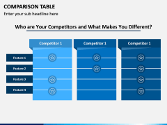 Comparison Tables PPT slide 6