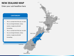 New zealand map PPT slide 10