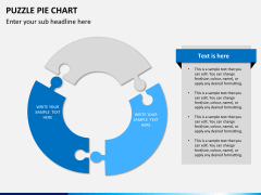 Puzzle pie chart PPT slide 3