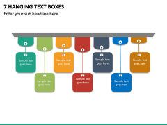 7 Hanging Text Boxes PPT slide 2