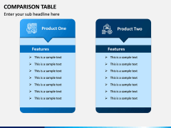 Comparison Tables PPT slide 8