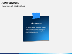 Joint Venture PPT Slide 1