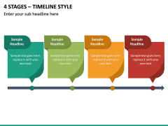 4 Stages – Timeline Style PPT slide 2
