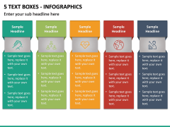 5 Text Boxes - Infographics PPT slide 2