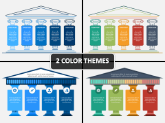 Pillar Shapes PPT Cover Slide