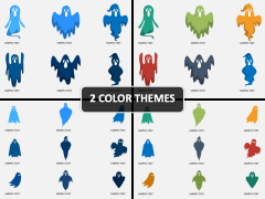 Ghost Icons PPT Cover Slide
