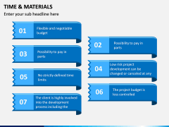 Time and Materials PPT Slide 5