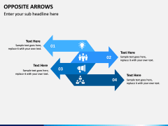 Opposite Arrows PPT Slide 7