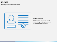 ID Card Icons PPT Slide 5