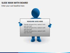 Slide man with board PPT slide 4