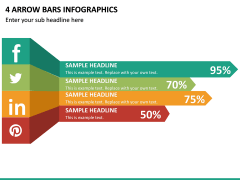 4 Arrow Bars Infographics PPT Slide 2