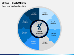 Circle – 8 Segments PPT Slide 1