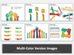 Hands shapes PPT slide MC Combined
