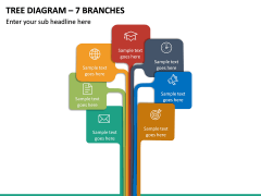 Tree Diagram – 7 Branches PPT slide 2
