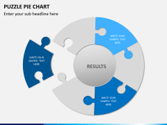 Puzzle pie chart PPT slide 2
