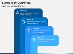 4 Options Infographics PPT Slide 1