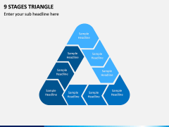 9 Stages Triangle PPT Slide 1