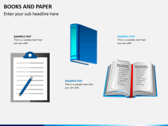 Books and paper PPT slide 8