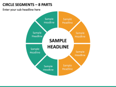 Circle Segments – 8 Parts PPT Slide 2