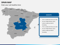 Spain map PPT slide 11