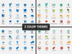 Agile SCRUM Icons PPT Cover Slide