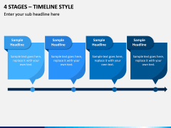 4 Stages – Timeline Style PPT slide 1