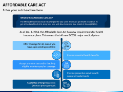 Affordable Care Act PPT Slide 1