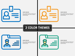 ID Card Icons PPT Cover Slide