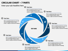 Circular Chart – 7 Parts PPT Slide 1