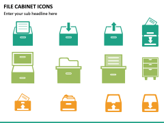 File Cabinet Icons PPT Slide 3