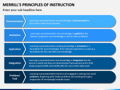 Merill's Principles of Instruction PPT Slide 3