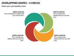Overlapping Shapes – 4 Circles PPT Slide 2