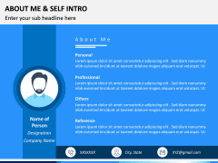 About Me / Self Intro PPT Slide 5