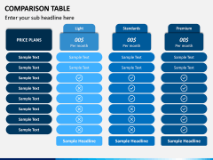 Comparison Tables PPT slide 7