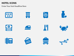 Hotel icons PPT slide 5