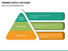 Triangle with 3 Sections PPT slide 2