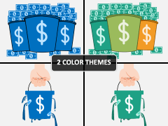 Money Bucket PPT Cover Slide
