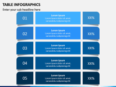Table Infographics PPT Slide 1