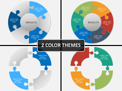 Puzzle pie chart PPT cover slide 