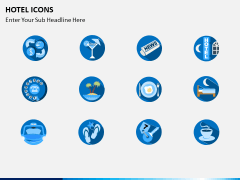 Hotel icons PPT slide 4