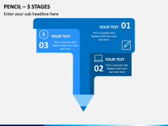 Pencil – 3 Stages PPT Slide 1