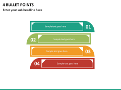 4 Bullet Points PPT slide 2