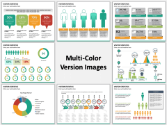 Visitor Statistics Multicolor Combined