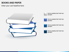 Books and paper PPT slide 3