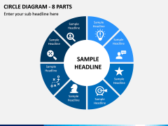 Circle Diagram - 8 Parts PPT Slide 1