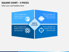 Square Chart – 4 Pieces PPT Slide 1